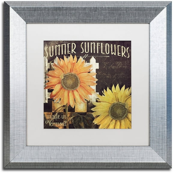 Trademark Fine Art "Vermont Farms XI" Canvas Art by Color Bakery White Matte, Silver Frame