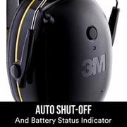 3M WorkTunes Connect حامي السمع بتقنية Bluetooth ، بطارية قابلة للشحن مدمجة ، مساعد صوتي / صوتي
