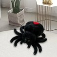 thumbnail image 1 of Muñeco de araña de peluche Hugo 25cm negro decoración del hogar, 1 of 10