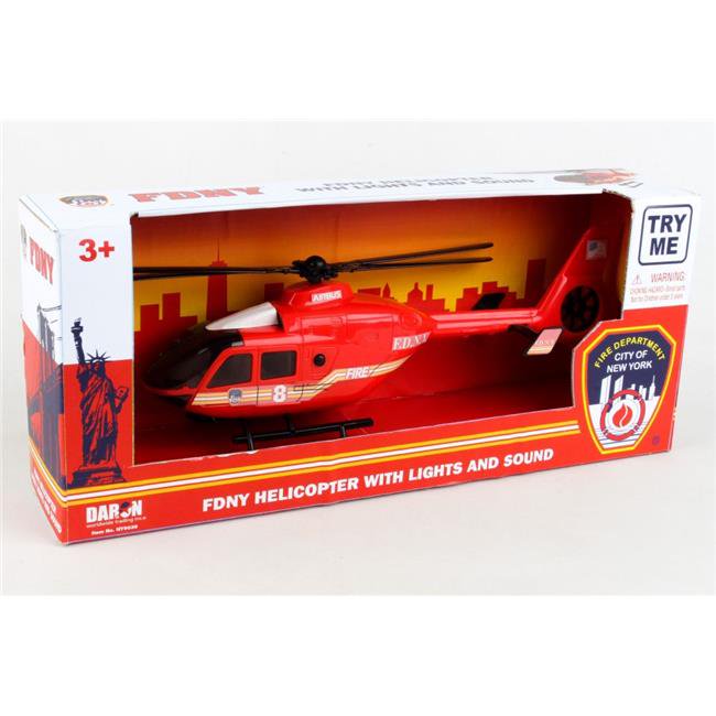 Daron NY9039 Fdny Fire Helicopter with Lights & Sound Toy