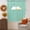 Mint, variant on Indigo Blue Solid Color Swag Kitchen Curtains Sets for Windows 24 Inch Length, Minimalist Vintage Linen Texture Short Window Curtain Panels Swags Valances and Tiers 3 Piece Set for Cafe/Dining Room
