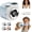 Blue, variant on Mini Camera Shaped Portable Fan with Lanyard - 199-Speed USB Rechargeable Personal Fan with LED Display, Portable Handheld & Neck Fan for Outdoor, Travel, Office Desk (Green)