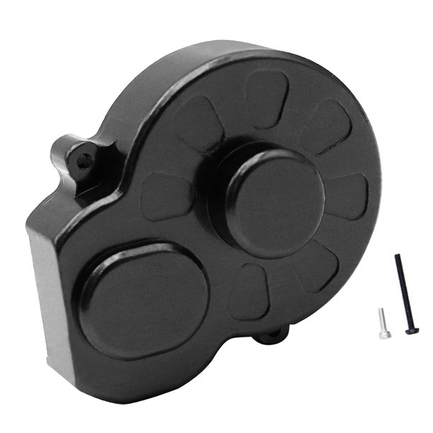 Cubierta de caja de cambios para coche RC 1/28, actualización, fácil de instalar, carcasa de caja de cambios, cubierta de de transmisión para modelos Negro