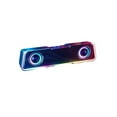 thumbnail image 3 of Bluetooth Speaker AD01 High Power Portable Wireless Soundbar | HiFi 4-Unit Stereo | Subwoofer Dual Speaker with Diaphragm | AUX Support | 8H Battery | Colorful LED | 26.5cm, 3 of 9