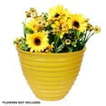 thumbnail image 3 of Alpine Corporation 16" Yellow Glazed Planter, 3 of 13