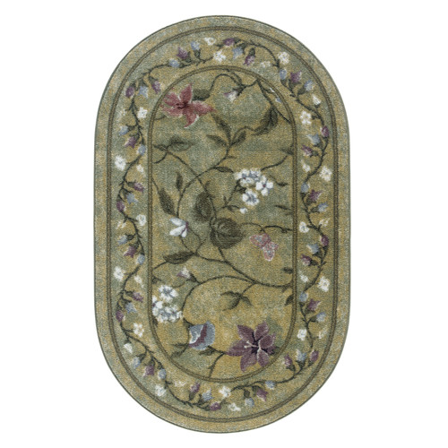 Brumlow Mills Butterfly Floral Area Rug for Kitchen, Living Room or