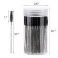thumbnail image 3 of ACDANC 100 Pcs Disposable Mascara Wands,Eyebrow Spoolies Brush for Eyelash Extensions,Black Lash Brushes with Container, 3 of 9