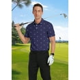thumbnail image 3 of Iceglad Golf Shirts for Men Short Sleeve Dry Fit Print Performance Moisture Wicking Polo Shirt, 3 of 8