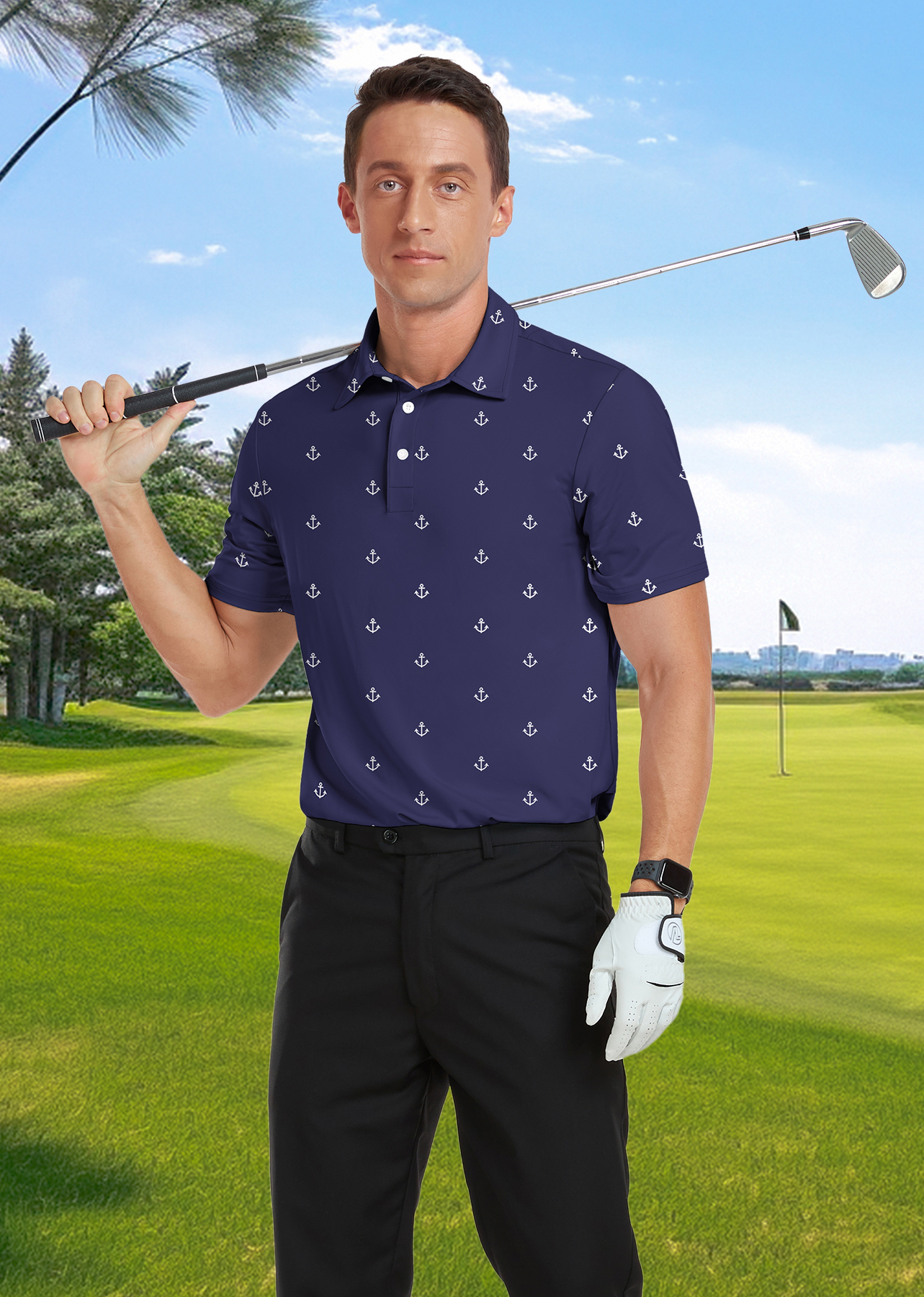 Iceglad Men's Golf Polo Shirt with Dry Fit Technology photo 5