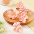 thumbnail image 3 of Molde para cortadores de galletas de flor de cerezo con sellos de 4 estilos, accesorios de pastelería para galletas de flores (rosa), 3 of 5