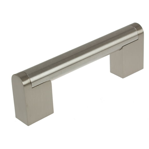 GlideRite 3-3/4 in. Center Stainless Steel Round Cross Cabinet Bar Pull