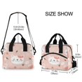thumbnail image 3 of Lunch Bag Portable Crossbody Meal Bag Cooler Bag Insulated Lunch Bag Food Bag Handheld & Crossbody Design Smiling Cat, 3 of 6