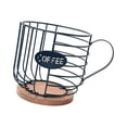 thumbnail image 4 of veasfak Coffee Capsule Holder Coffee Capsule Container Cup Organizer Wire Coffee Capsule black with letters, 4 of 9
