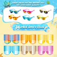 thumbnail image 2 of Gafas de sol para niños Hldgras, paquete de 36, colores neón, protección UV400, 2 of 9