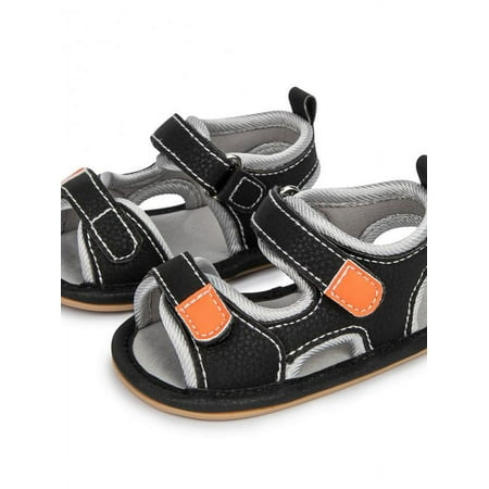 

HOTWINTER Summer Baby Infant Boys Sandals Canvas Soft Sole Non-Slip First Walkers Shoes
