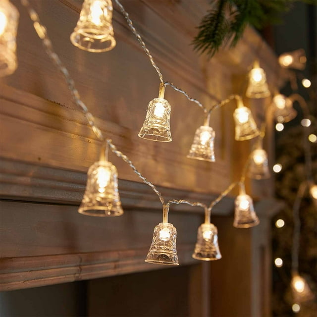 Xihbxyly Guirnalda de Luces Led Navideñas, Luz Amarilla Cálida a Pilas, Ambiente Acogedor para Las Fiestas, Decoración Versátil para Interiores y Exteriores, Decoración Festiva para El Hogar, Fácil I