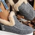 thumbnail image 4 of Samickarr Snow Boot For Women Ankle Boot Women's New Large Size Casual Cloth With Soft Nap Fashion Shoes, 4 of 6