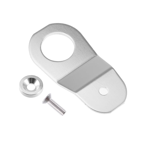 Unique Bargains 1 Set Engine Water Tank Radiator Bracket for Honda Civic 1996-2000 Aluminum Alloy Silver Tone