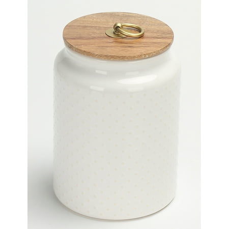 Better Homes & Gardens Ceramic Hobnail Canister Large