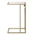 thumbnail image 5 of Cain End Tables White And Gold 2 USB Charging Ports 2 Outlets Power Plug, 5 of 6