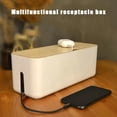 thumbnail image 3 of Caja de almacenamiento de cables Ehuebsd Estuche de cables Organizador de enchufes Blanco, 3 of 6