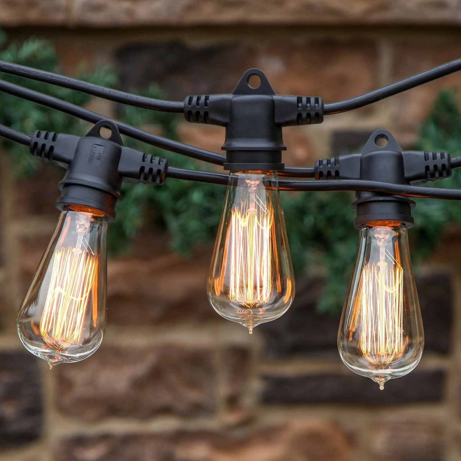 Brightech Ambience Pro Commercial Grade Outdoor String Lights Outdoor Weatherproof Commercial Grade String Lights Included Antique Brightech Ambience Pro Vintage Edition With Weathertite Technology