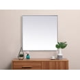 thumbnail image 4 of Metal Frame Square Mirror 42 inch in Black, 4 of 7