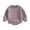 Purple, variant on Baby Girls Boys Autumn Romper Infant Long Sleeve Crewneck Solid Color Casual Romper