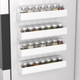 thumbnail image 2 of Adhesive Acrylic Spice Rack Organizer for Wall with Nano Double Sided Tape, Spice Shelf Organization for Kitchen Cabinet Door/Pantry Door, Wall Mount Seasoning Rack (White - 4 Pack), 2 of 13