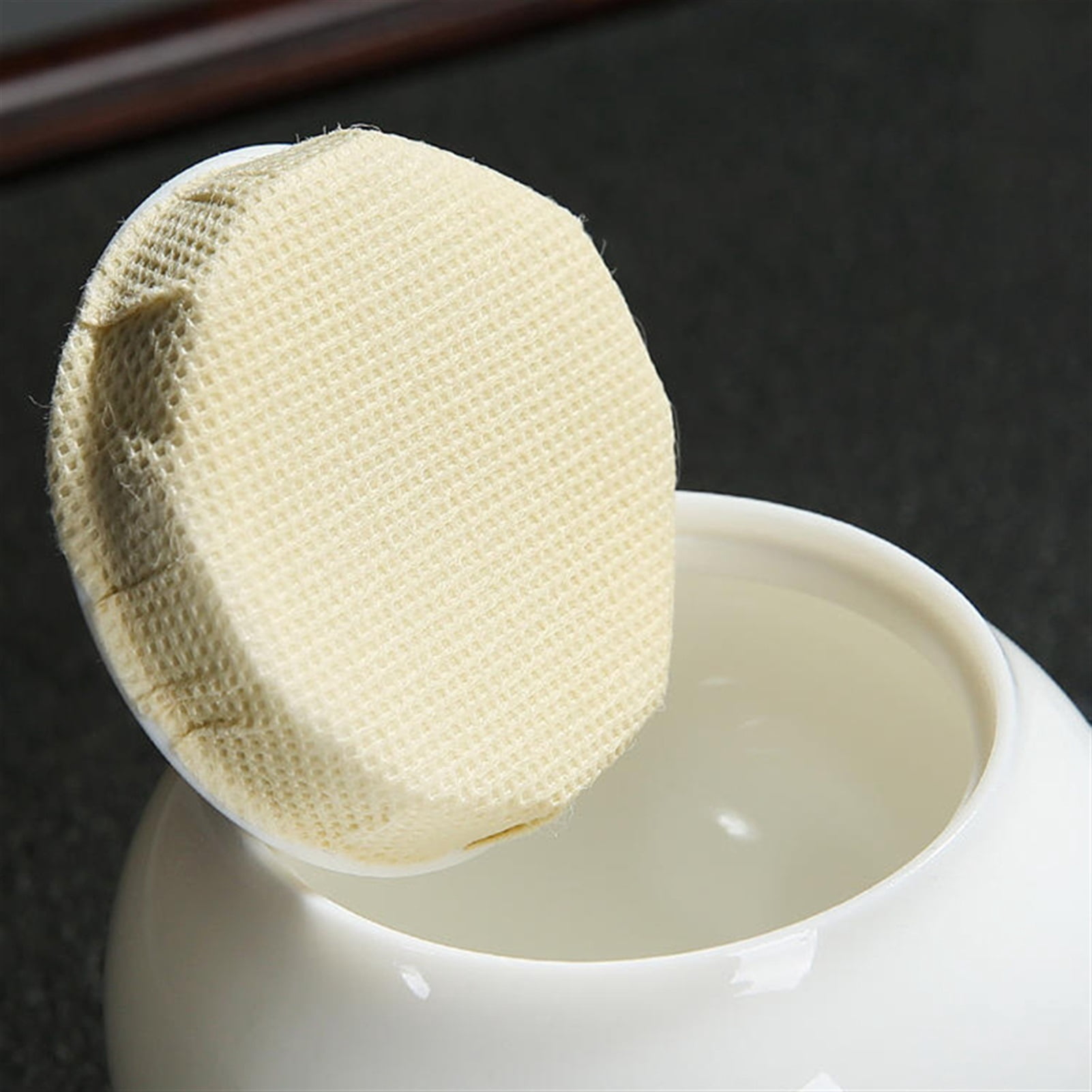 Pet Urn Suet Jade White Porcelain Ceramic Cremation Jar Mini Trumpet Sealed Jar Storage Jar Souvenir Jade Like Porcelain