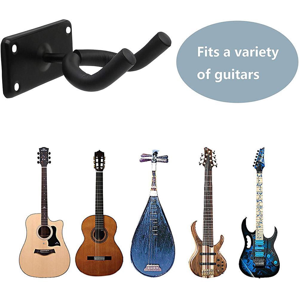 Wall Mount Guitar Hanger, Guitar Wall Holders For Guitar Bass, Black