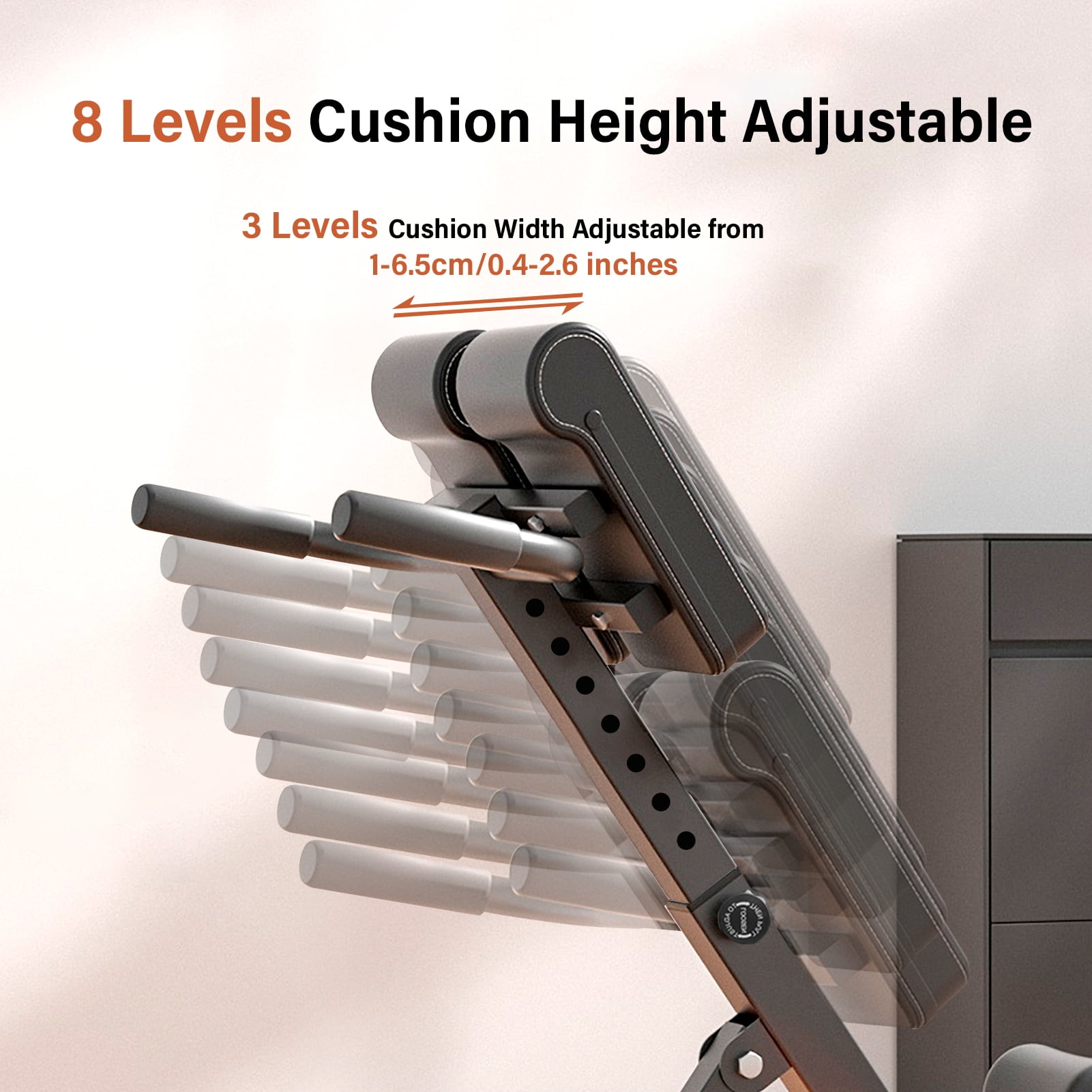 VAHIGCY Roman Chair Back Extender - Angle & Height Adjustable Hyperextension Bench for Home Gym - Adjustable Back Exercise Machine Adjustable Sit up Bench Decline Bench Flat Bench