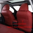 thumbnail image 6 of EKR Custom Fit CX-5 Car Seat Covers for Select Mazda CX-5 2017-2021 CX-5 Sport & 2022 2023 2024 2025 CX-5 S,Rear Row 40/60 Split W/No Armrest ,Leatherette Full Set(Burgundy), 6 of 6