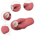thumbnail image 5 of Dakaela Women's Cozy Spa Thong Flip Flops Memory Foam Plush House Slippers Soft Fuzzy Bedroom Shoes, 5 of 7