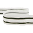 thumbnail image 5 of Northlight White and Green Striped Wired Craft Ribbon 2.5" x 10 Yards, 5 of 7
