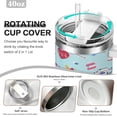 thumbnail image 4 of 40 oz Blue Nurse Tumbler - Handle and Straw, Ideal for Nursing Graduation and Appreciation, Travel Coffee Mug, 4 of 6