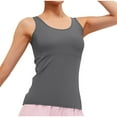 thumbnail image 6 of AherBiu Yoga Tank Tops for Women Mesh Sheer Back Crewneck Lightweight Quick-Dry Summer Workout Shirts, 6 of 9