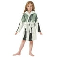 thumbnail image 6 of FORMRS Niños Bathrobe Unisex Hooded Robe Soft Plush Pajamas Sleepwear, Size 2-3T, Black Cat Umbrella, 6 of 7