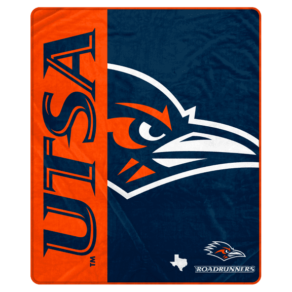 NCAA UTSA Roadrunners Endzone 50x60 Ultra Soft Tailgate Throw