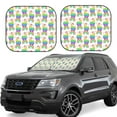 thumbnail image 1 of Fotbe Rainbow Llama Juego de 2 Piezas de Parasoles para Parabrisas | Bloqueador Solar para Auto | Accesorios Plegables para Protección Solar Interior-Large, 1 of 6