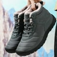 thumbnail image 4 of Womens Winter Boots Lace up Snow Ankle Booties Non Slip Combat Work Boot for Hiking Walking Camping, 4 of 7