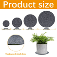 thumbnail image 2 of 24PCS Absorbent Waterproof Plant Coasters Mat,4/6/ 8/10 Inch Reversible Round Fabric Plant Coasters and Plant Saucers, 2 of 6