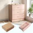thumbnail image 6 of SESSLIFE 3 Drawer Nightstand, Pink Night Stand with Gold Handles, Wood Bedside Table Storage Cabinet, Multi-Scene Furniture for Bedroom, Living Room, 6 of 8