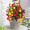 thumbnail image 4 of Artificial Morning Glory Stake, 20 Inch Anti Trap Disc Flower for Outdoor, Realistic Simulation Plant for Courtyard Scenery, Weather Resistant Ground Planting for Garden and Patio, 4 of 6