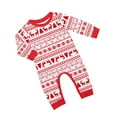 thumbnail image 2 of Onlypjs Family Christmas Pajamas Matching Set Red & White Fair Isle Print Coordinated Xmas Sleepwear for Women, Men, 2 of 6