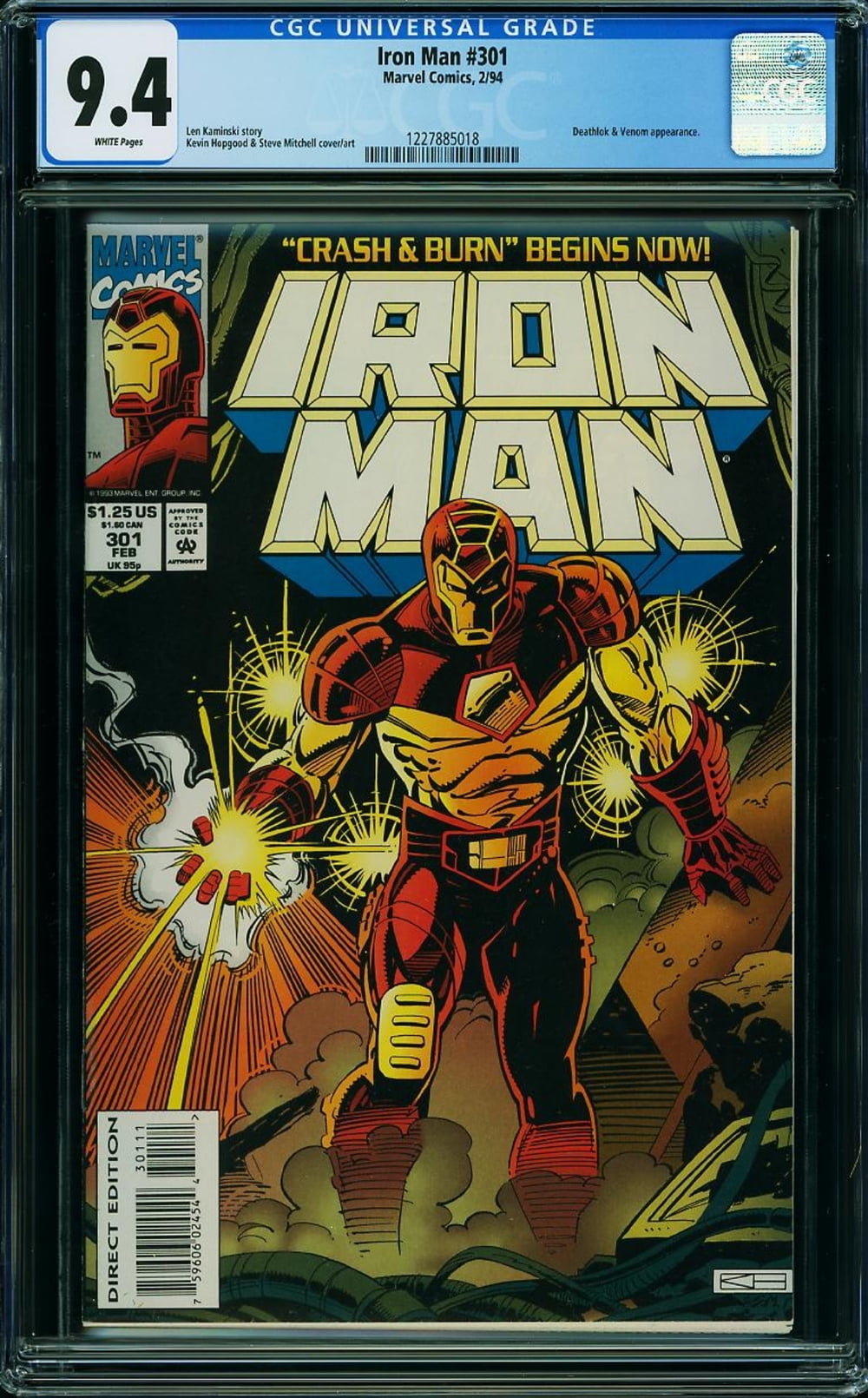 Iron Man #301 - CGC 9.4 Comic Book