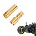 thumbnail image 1 of Banana Motor Connector, 2pcs Rustproof Gold Plated Durable 3.5mm Male Female Banana Plugs  For Remote Control Battery, 1 of 8