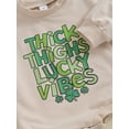thumbnail image 5 of Infant Baby Sweatshirt Romper Spring Long Sleeve Round Neck Print Bodysuit Playsuit, 5 of 8