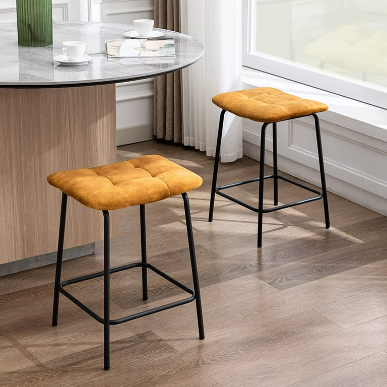 Tufted bar stools hot sale