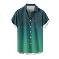 thumbnail image 5 of Arnsht (S-5XL) Big and Tall Men's Cotton Linen Shirts Lapel Button Down Short Sleeve Dress Shirt Casual Summer Shirt Tops Green XL, 5 of 6